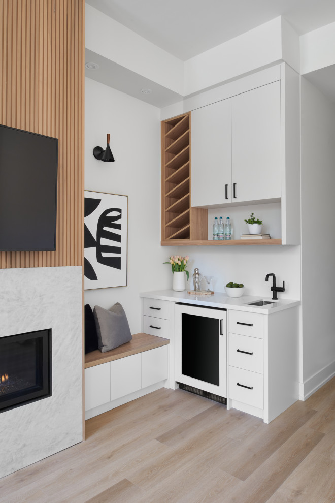 Roe Ave. - Scandinavian - Home Bar - Toronto - by ALC Interiors