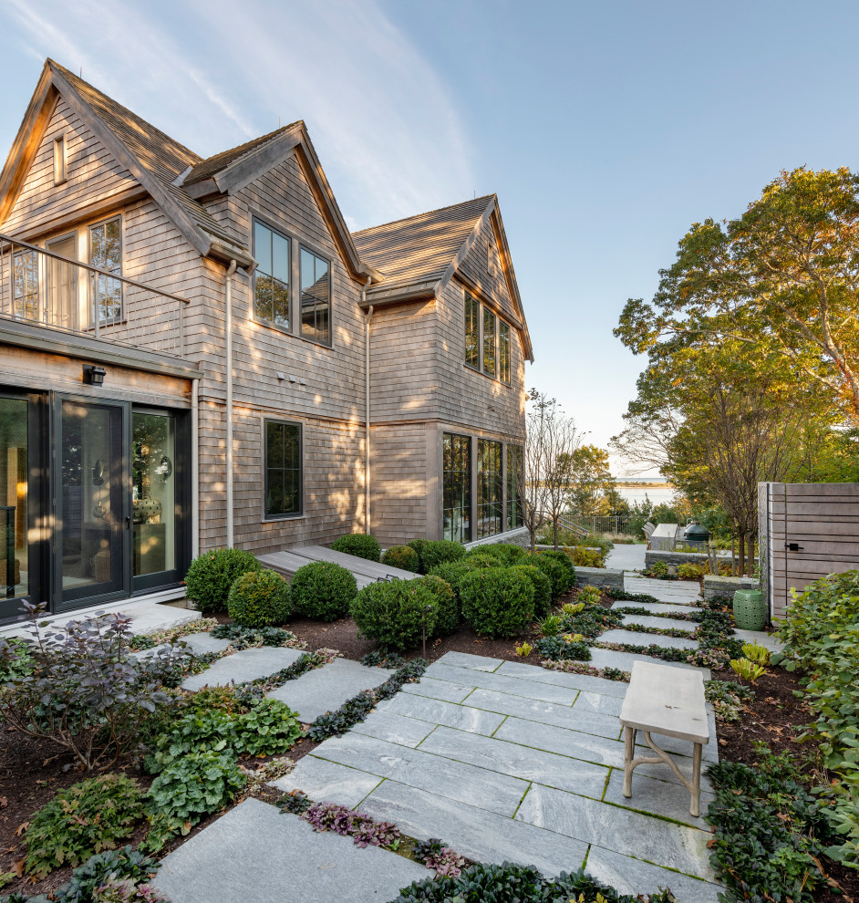 Inspiration for a transitional exterior home remodel in Boston