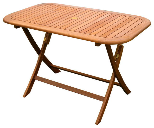 International Caravan Royal Tahiti 48 Folding Patio Dining Table