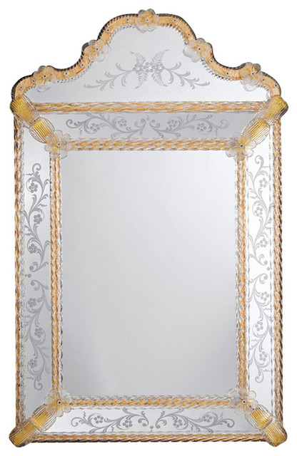 Traditional Bathroom Mirrors venetian mirror with scalloped top - traditional - bathroom Traditional Bathroom Mirrors venetian mirror with scalloped top - traditional - bathroom