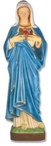 Mary Of The Seven Sorrows 49" H Religious Sculpture