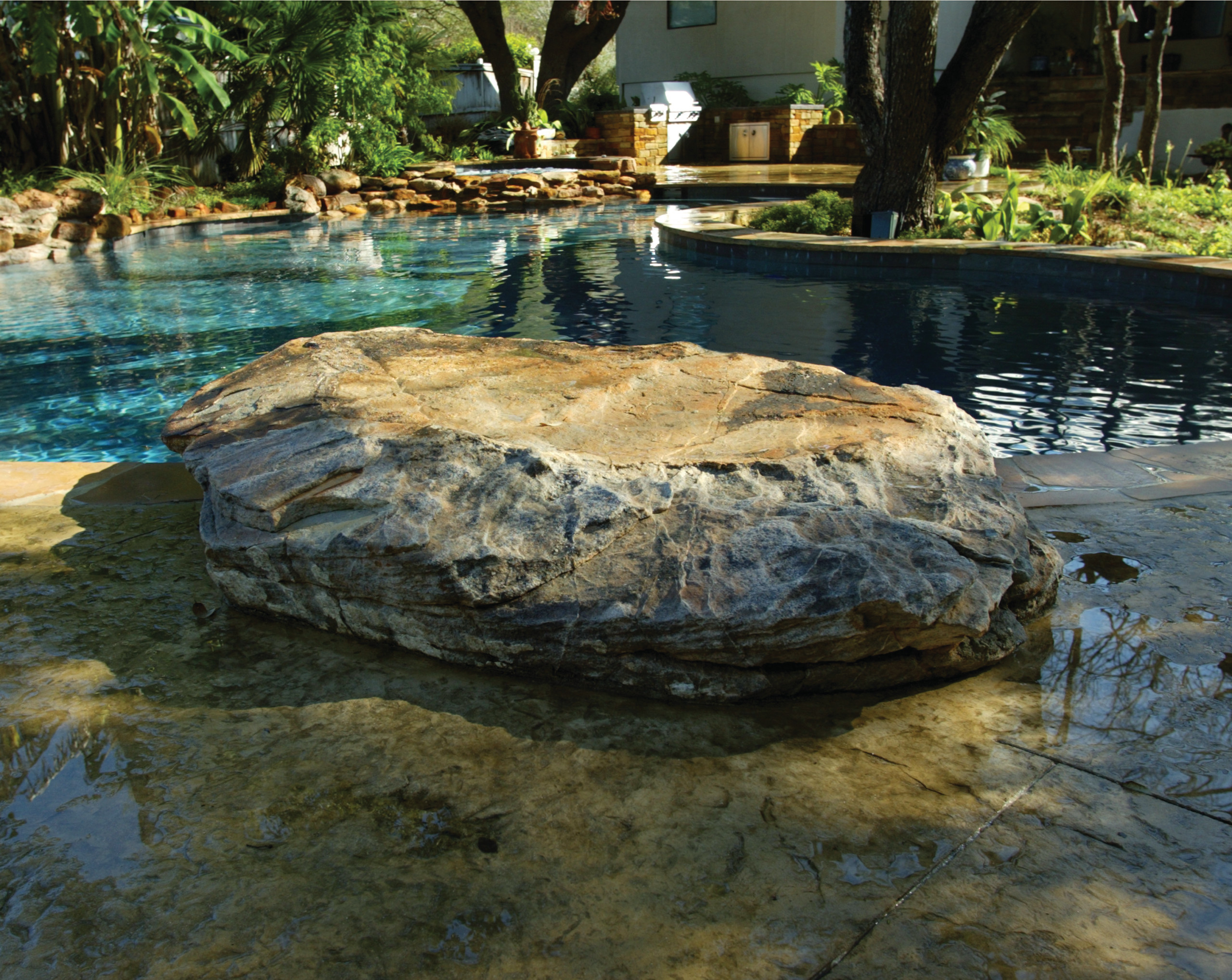 San Antonio, Texas Natural Pool/Spa/Waterfall/Outdoor Living