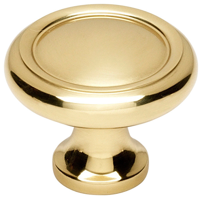Alno Knob 1-1/4", Polished Brass