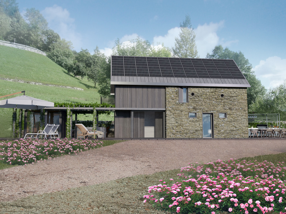 House rebuilding and new design of Summer house in Pradebon, Italy