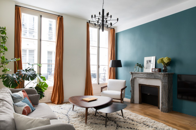 Salon Am&eacute;nag&eacute; contemporary-vardagsrum