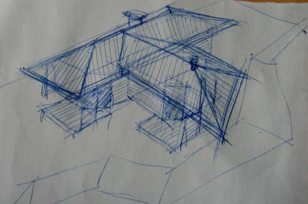 Размышление с карандашом - наброски, малоэтажные частные дома и таунхаусы
