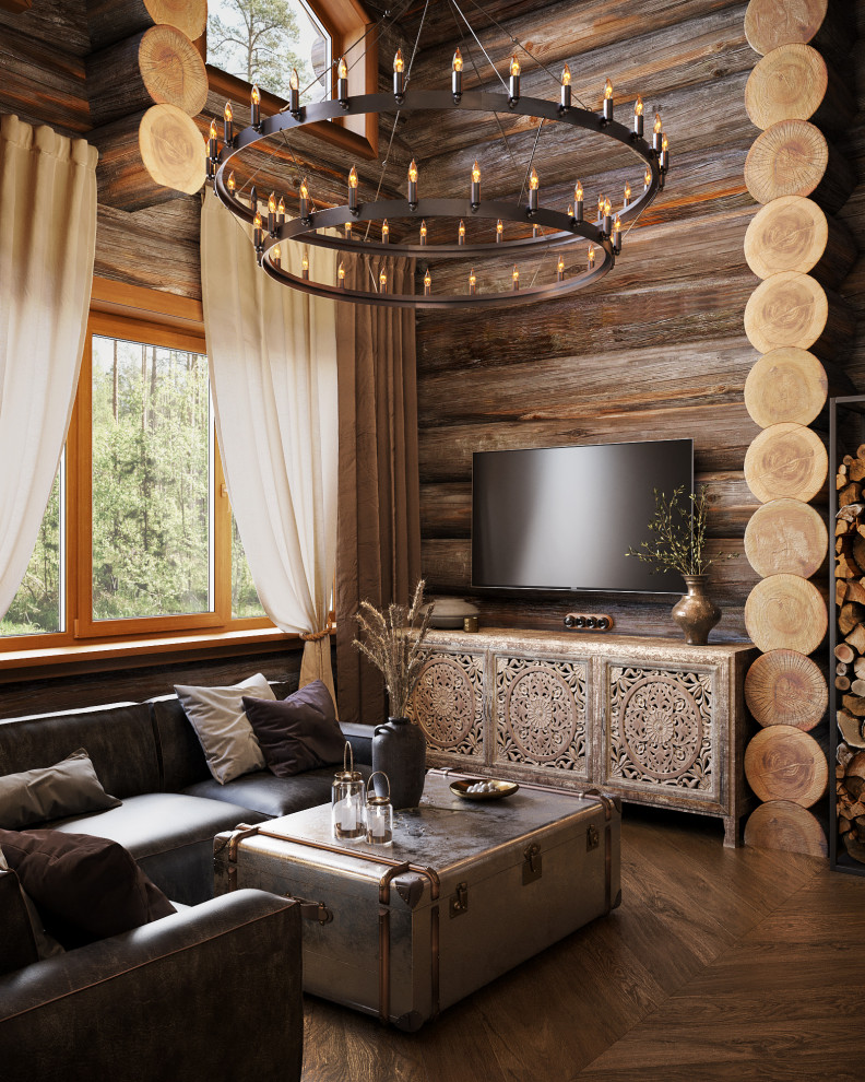 Дом из кело. Кухня и гостиная, второй свет