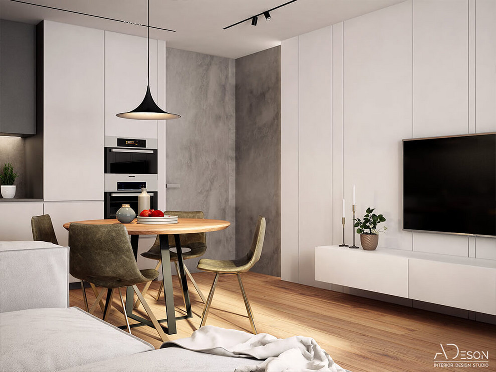 Бетон и дерево