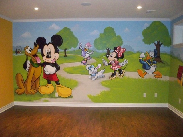 Mickey Playroom Mural, Murals By Marg