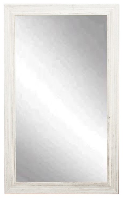 Coastal Wall Mirrors brandtworks coastal whitewood wall mirror, 21.5"x31.5" - beach Coastal Wall Mirrors brandtworks coastal whitewood wall mirror, 21.5"x31.5" - beach