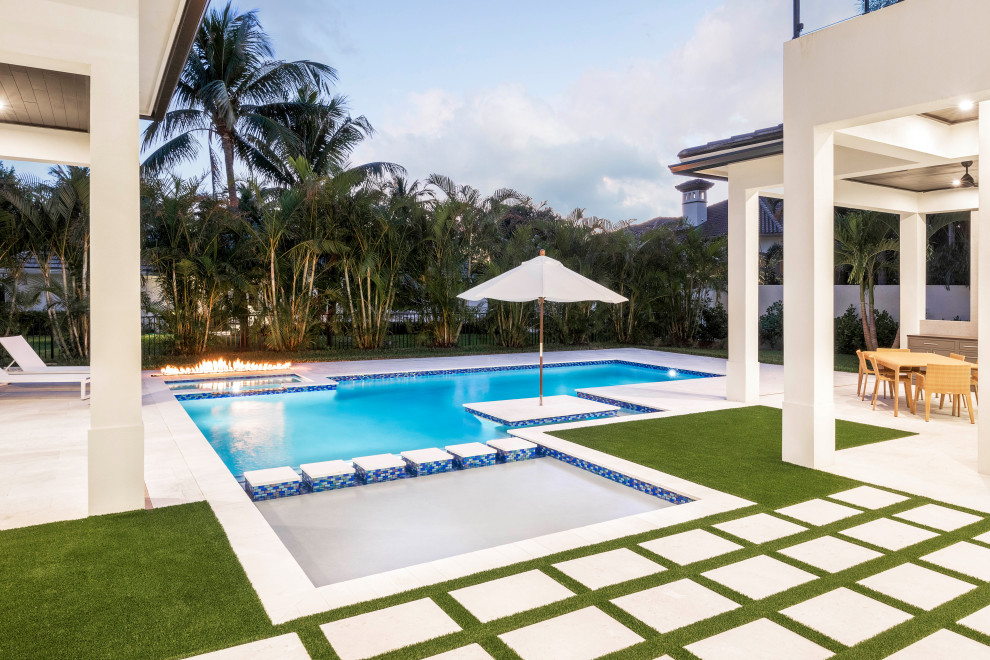 Custom Pool and Backyard in Boca Raton - Modern - Pool - Miami - by Van ...