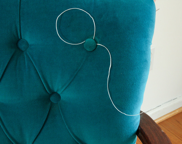 How to Replace a Button on a Tufted Chair