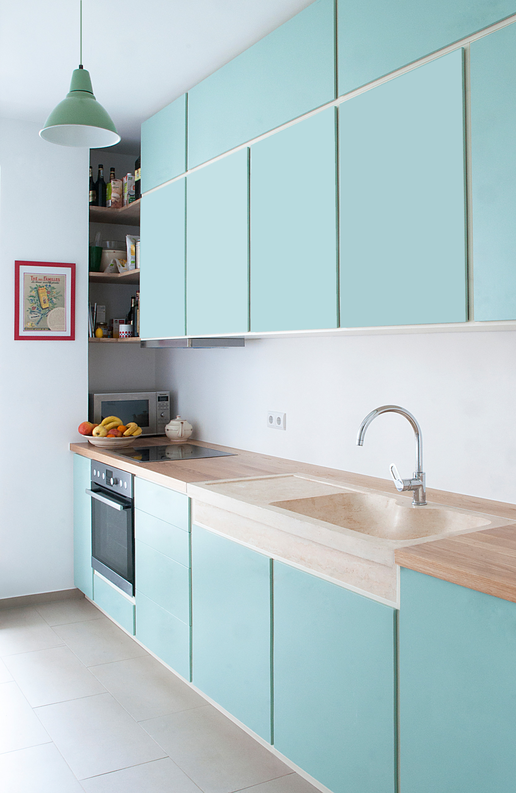 UNA ENCIMERA DE MADERA PARA LA COCINA  Kitchen renovation trends, White  gloss kitchen, Kitchen renovation