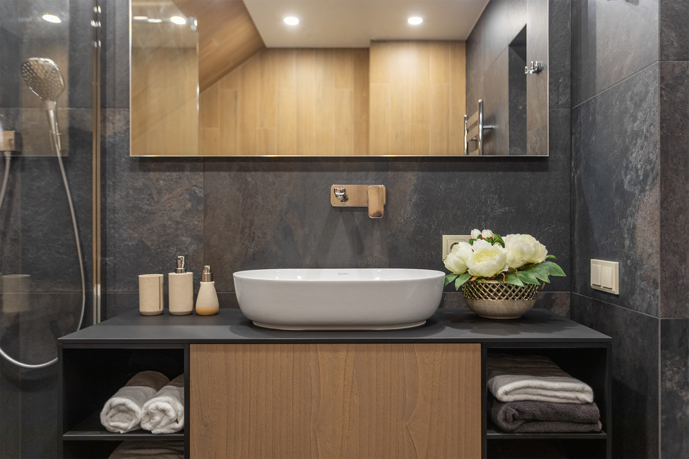 Интерьер двухуровневой квартиры в Калининграде.