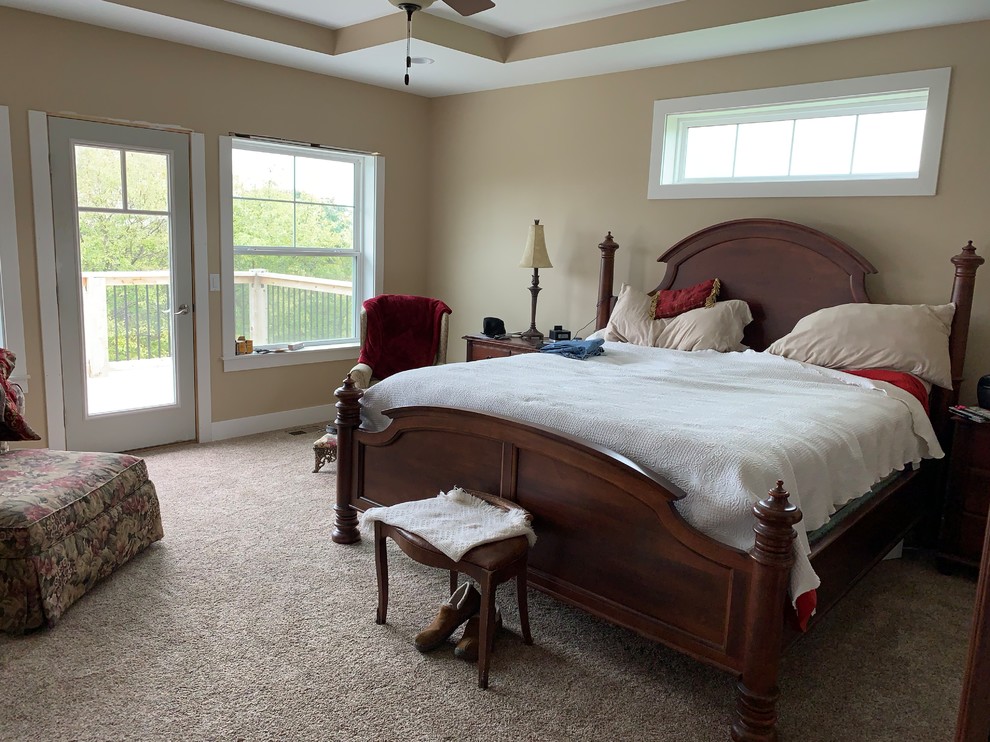 Inspiration for a master bedroom remodel in Omaha