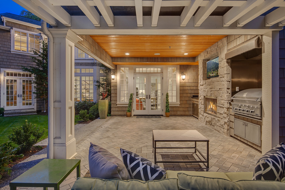 Inspiration for a beach style patio in Seattle.