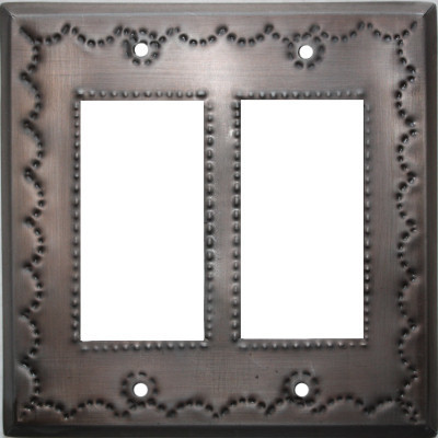 Double Decora Antique Tin Switchplate - Southwestern - Switch Plates And Outlet  Covers - by Fine Crafts & Imports | Houzz