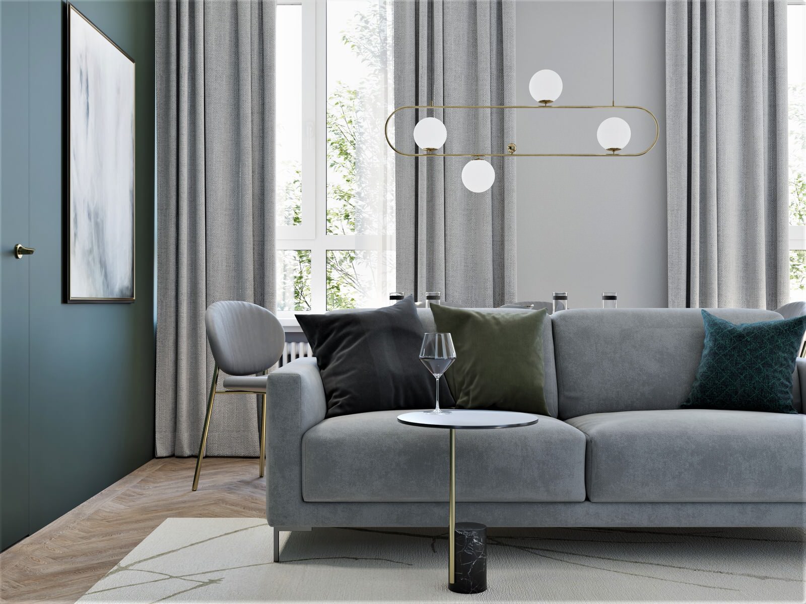 Двухкомнатная квартира площадью 66,3 м2 в ЖК Фестиваль Парк