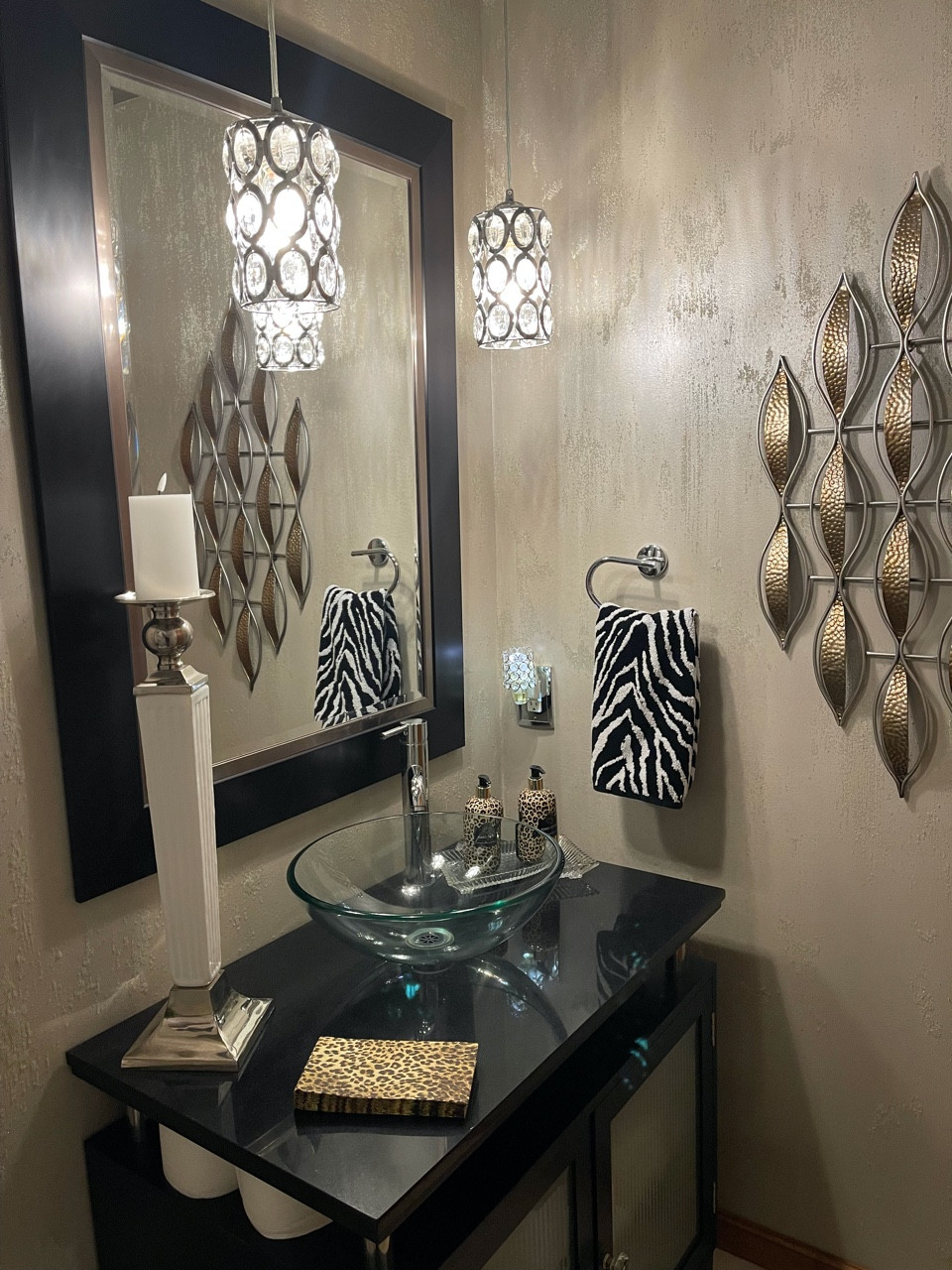 Glam Powder Room