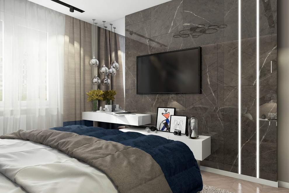 Дизайн интерьера двухкомнатной квартиры в ЖК "Лучи", г.Москва