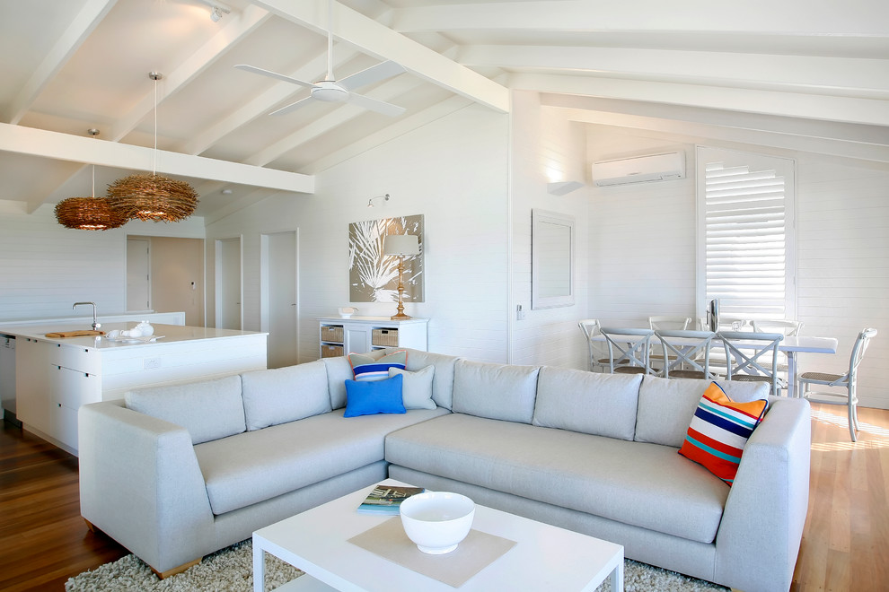 Beachfront Renovation - Beach Style - Living Room - Sunshine Coast - by