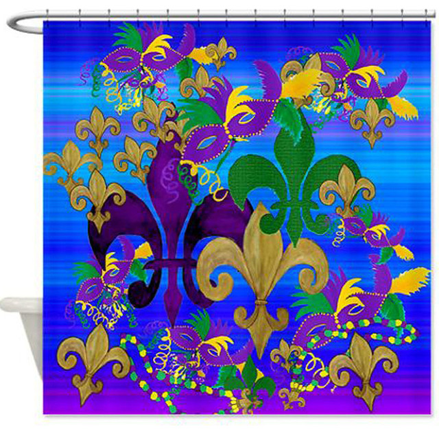 mardi gras shower curtain