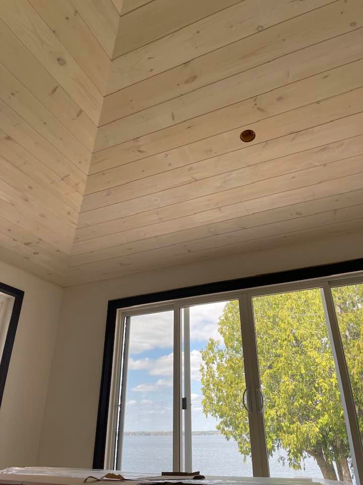 Pickled Pine Vaulted Ceiling