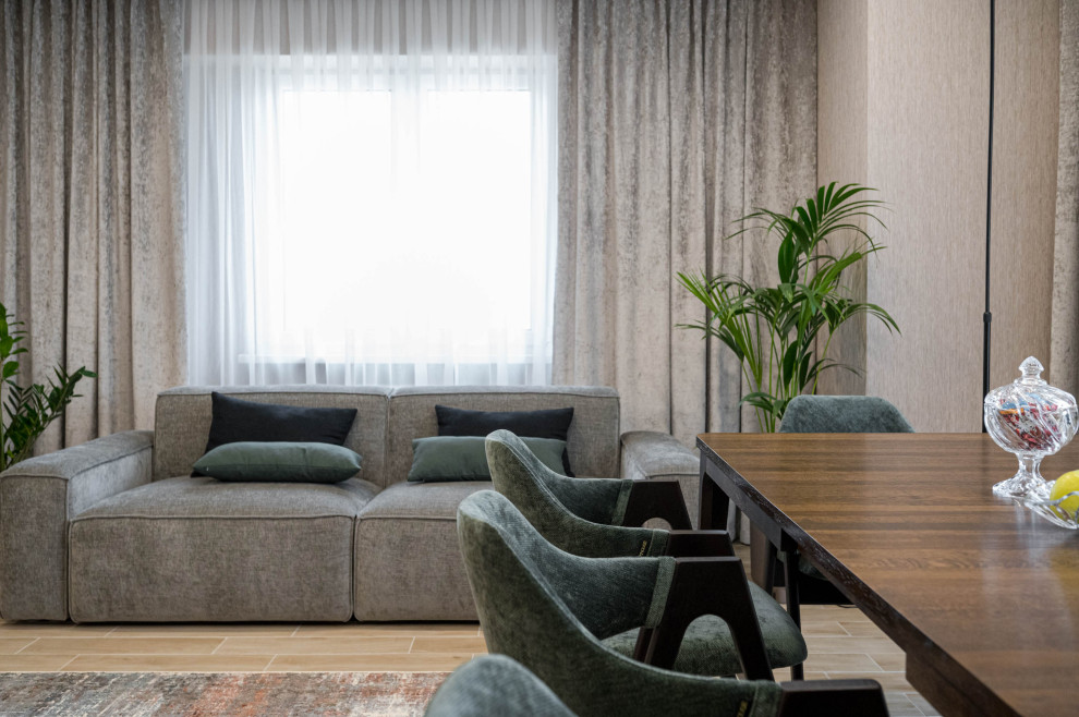 Гостиная-кухня. Визуализация & Реализация