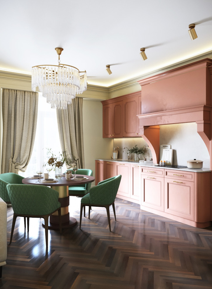 Кораллово-оливковый микс