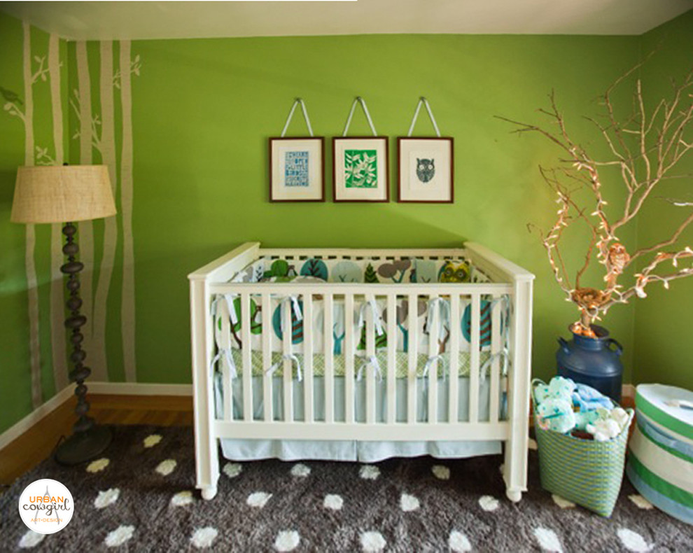Design ideas for a traditional nursery in San Francisco.