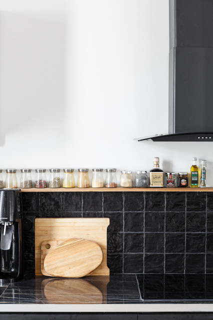 Cuisine ouverte eclectico-cocina