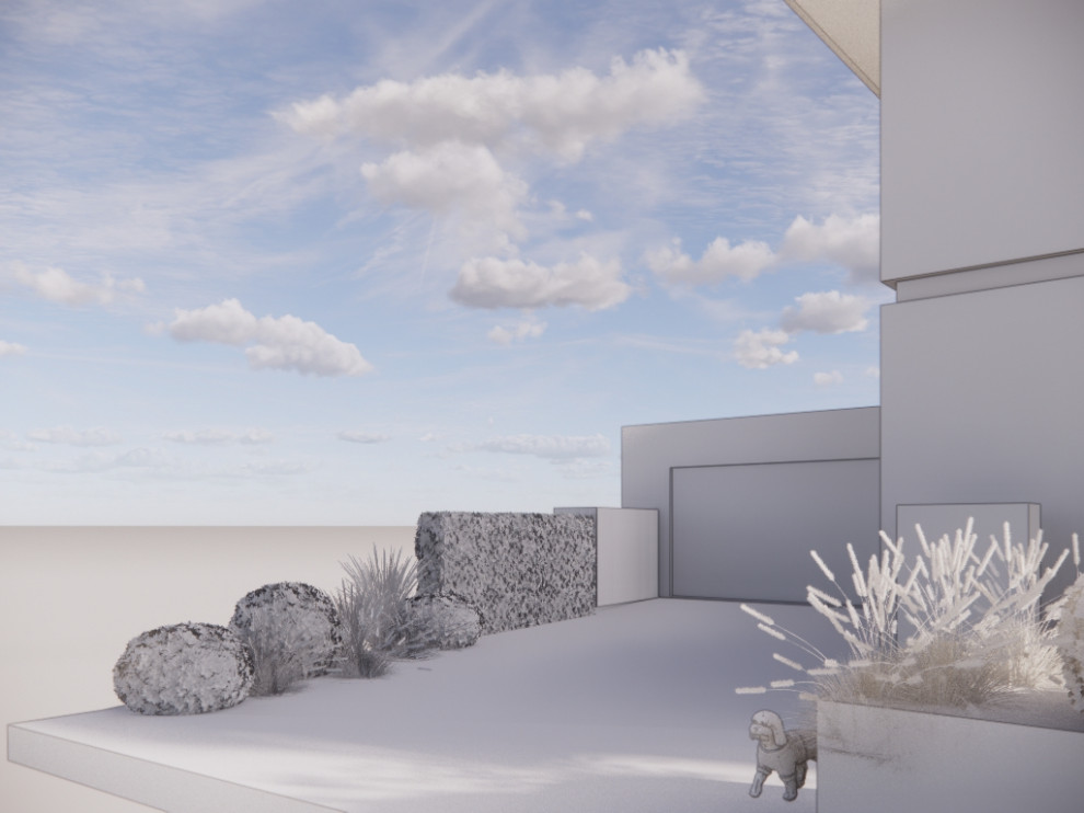 Klassisch moderner Vorgarten