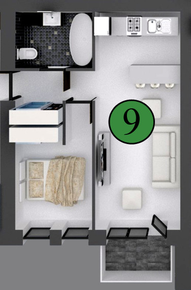 Need Help With 440 Sq Ft Apartment Layout 