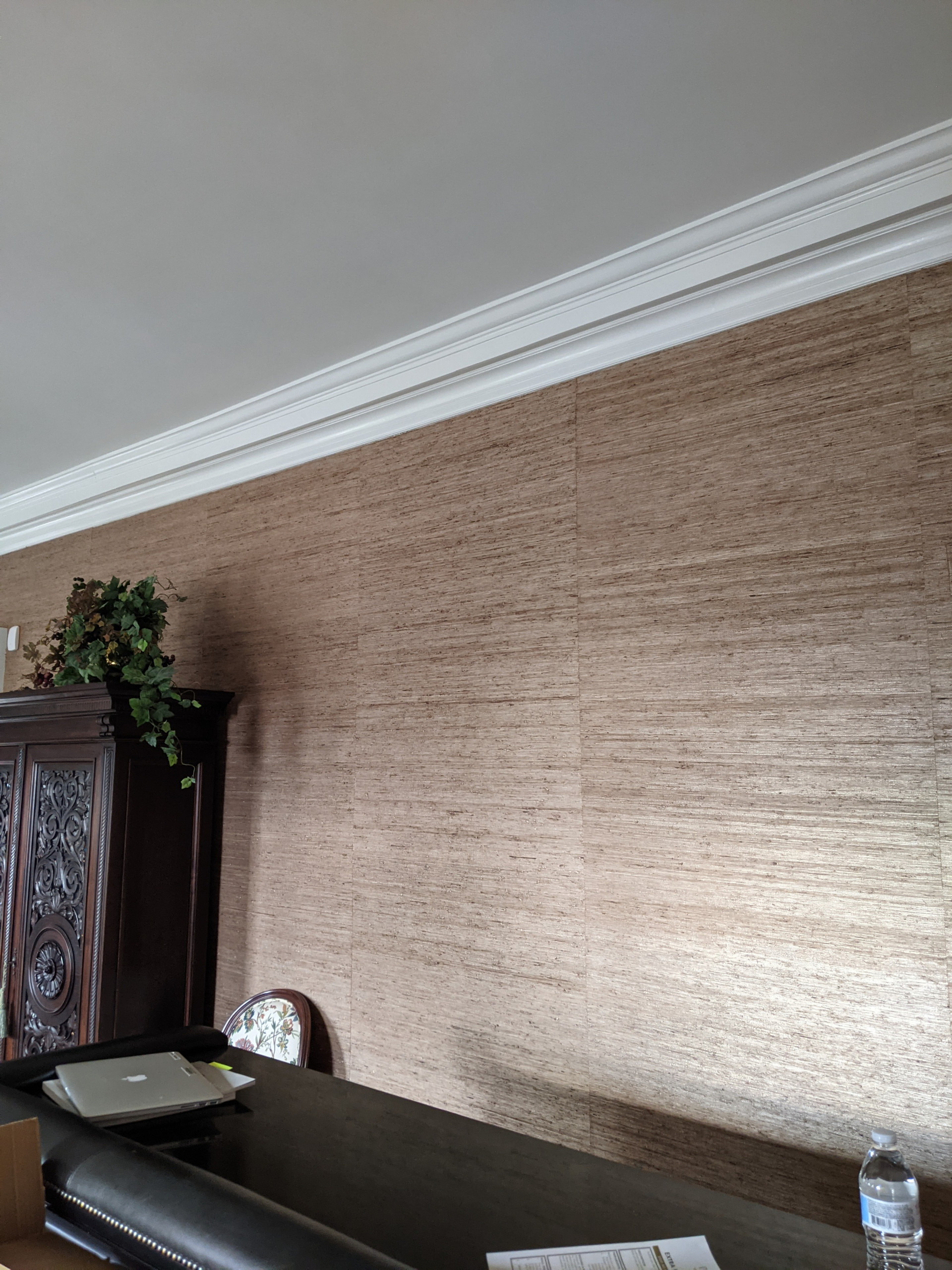 Living Room Grasscloth Wallcovering