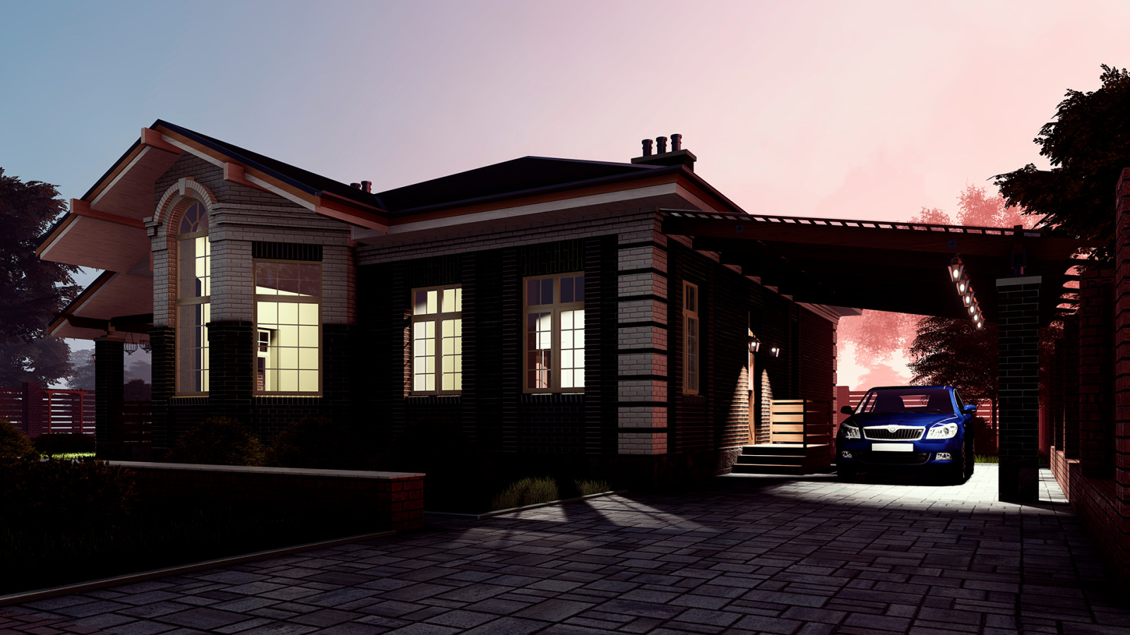 Загородный дом "sunset village"