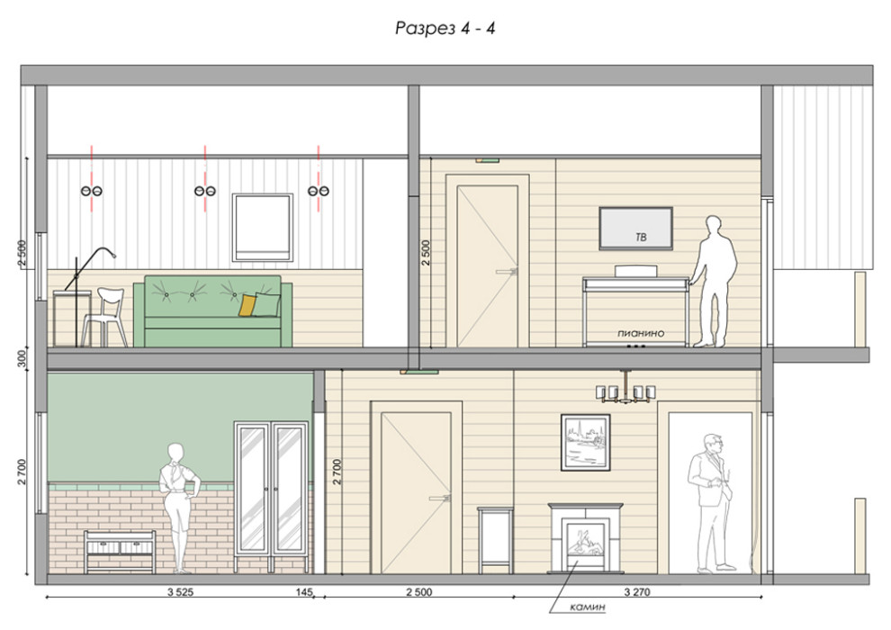 Дача с мансардным этажом