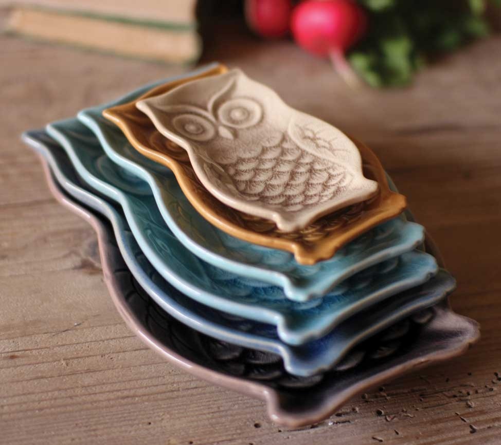 Owl Plates (set of 6)