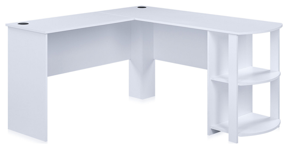 Kent LShaped Home Office Desk, Wood Corner Computer Desk Rustic Kids Desks And Desk Sets