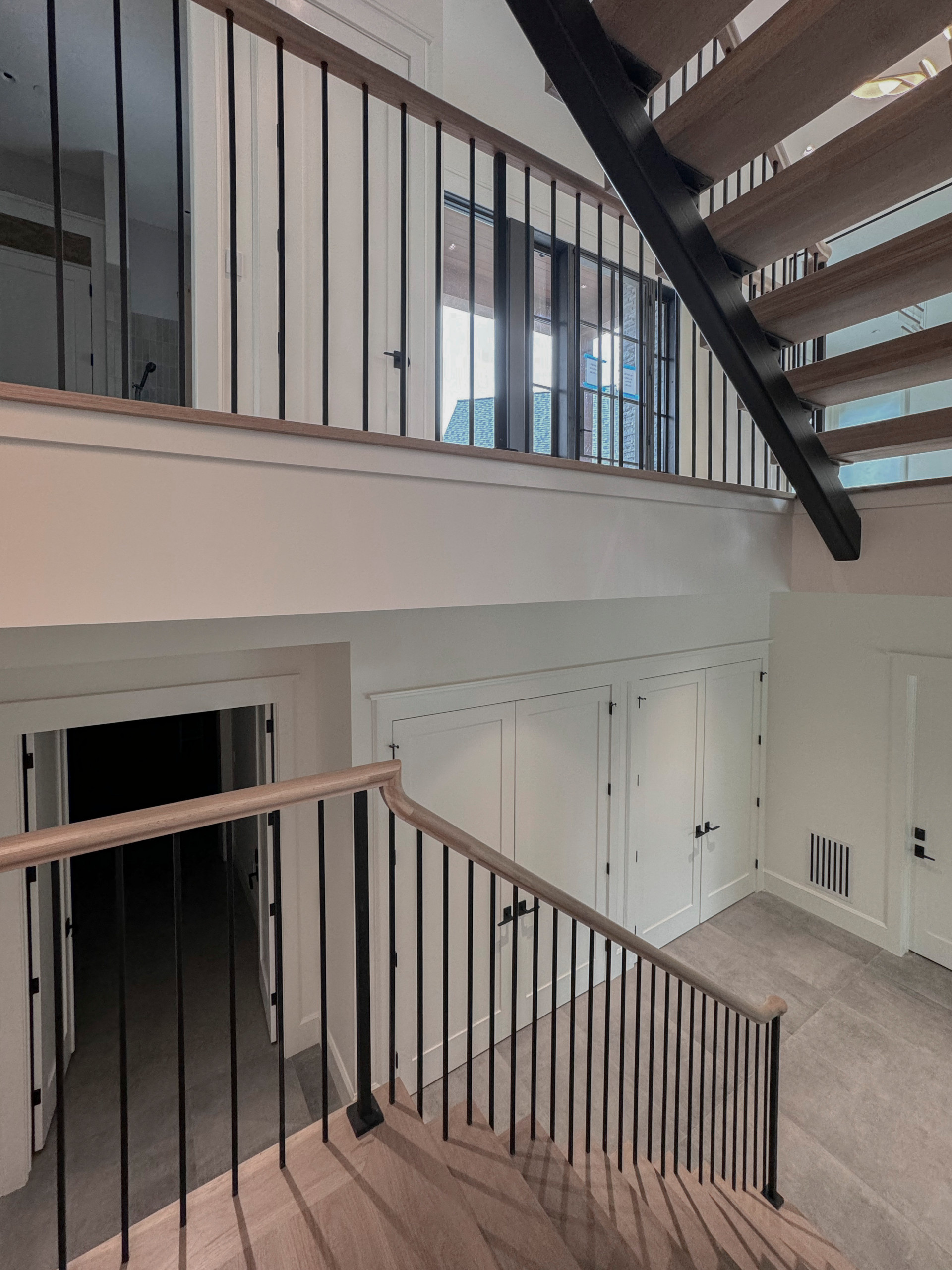 122_Modern Steel & Wood Floating Staircase, Arlington VA 22207