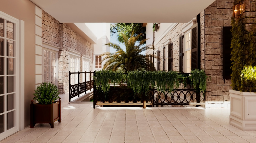 Реновация эстерьера частного отеля