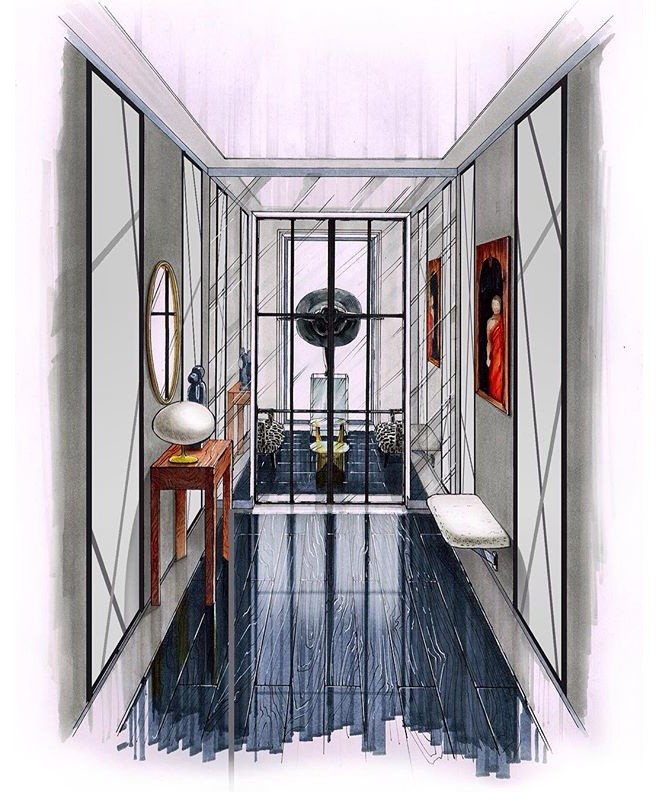 Эскизная подача интерьера для ивентеров, дизайнеров и архитекторов