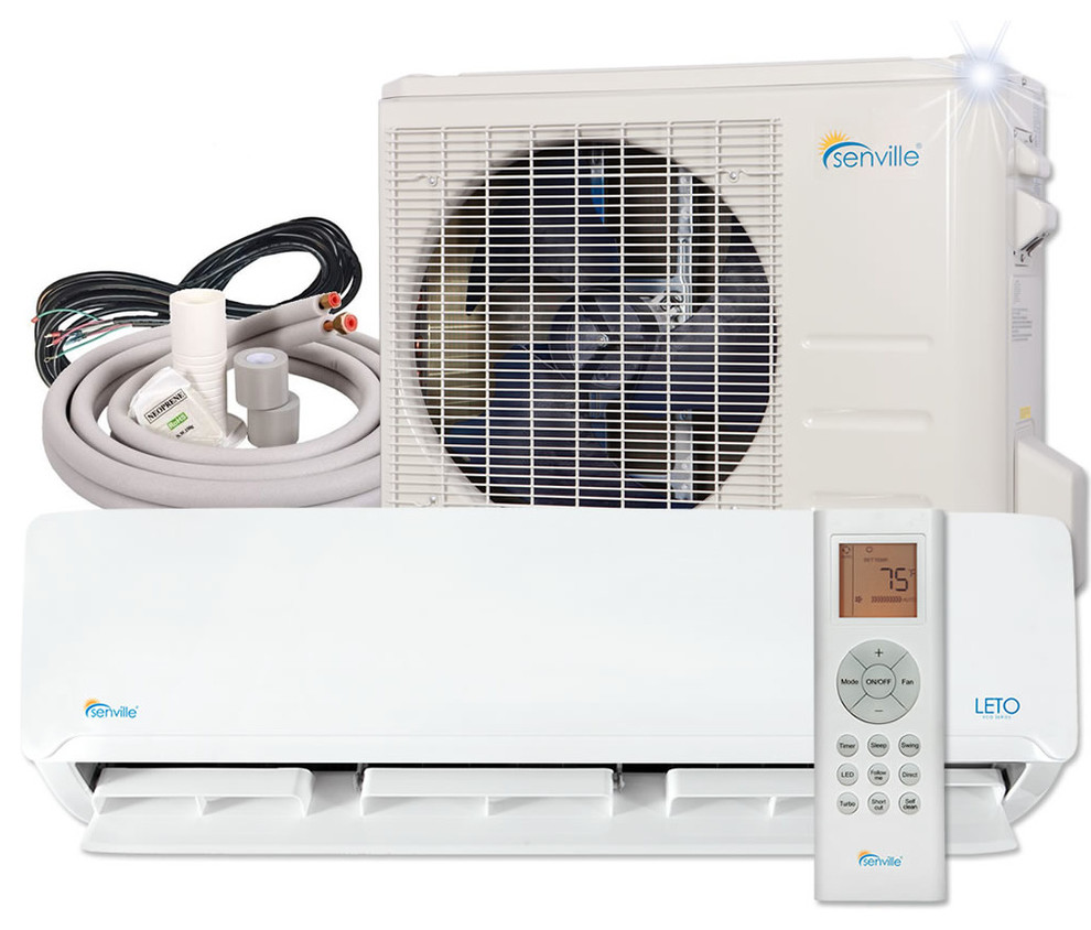Senville LETO Mini Split Air Conditioners With Ductless Heat Pump, 12000 Btu
