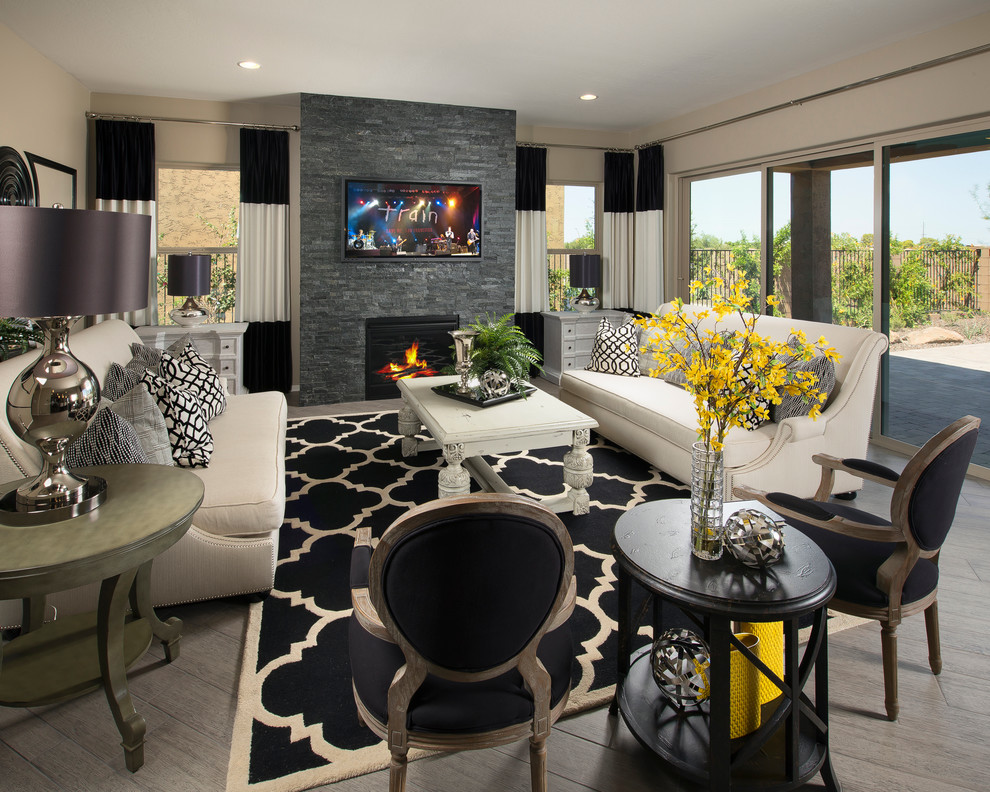 Contemporary formal enclosed living room in Phoenix.