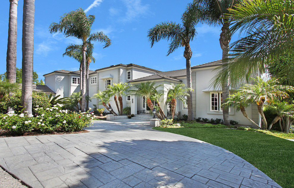 This is an example of a mediterranean exterior in Orange County.