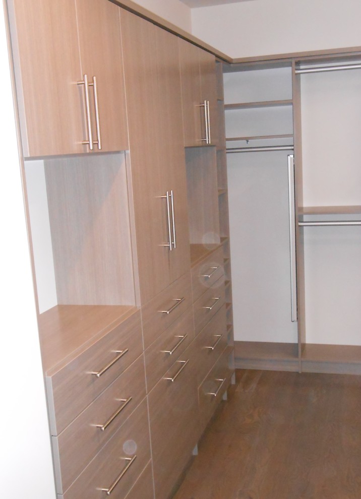 This is an example of a contemporary storage and wardrobe in DC Metro.