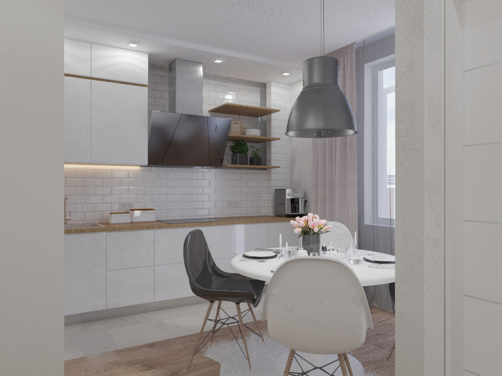 Дизайн-проект квартиры студии в современном стиле