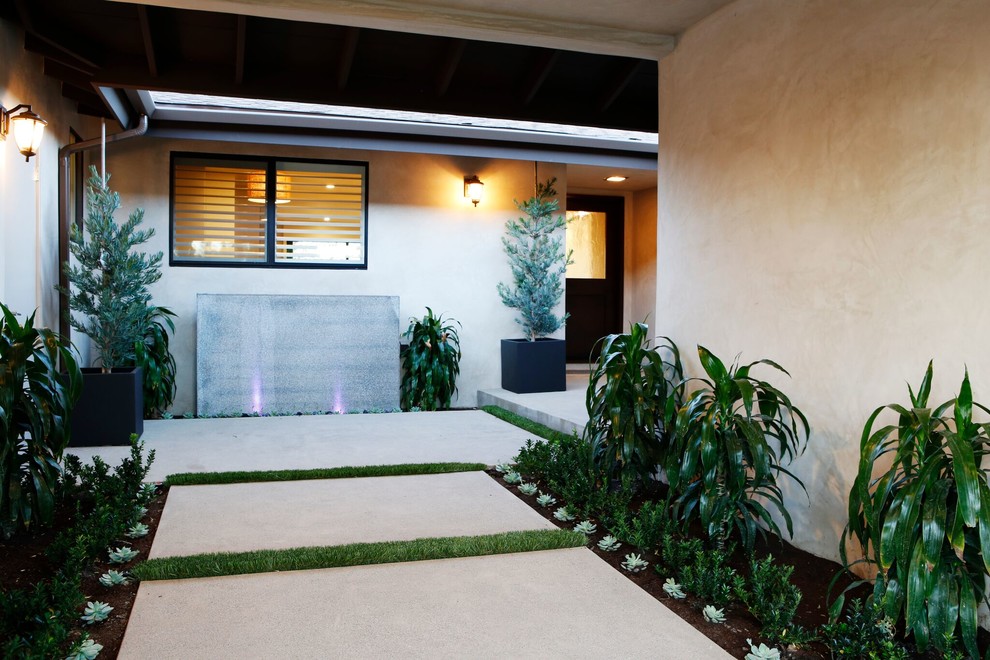 Home design - contemporary home design idea in Orange County