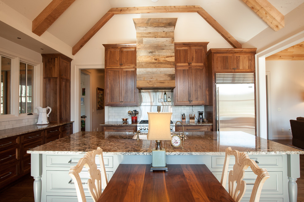 Example of a mountain style kitchen design in Birmingham