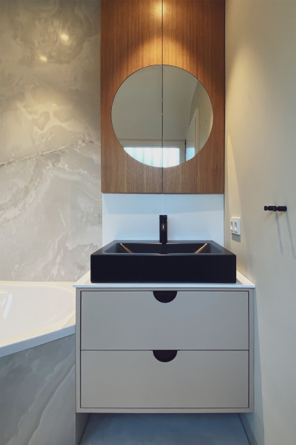 Waschtisch | G&auml;stebad contemporain-salle-de-bain