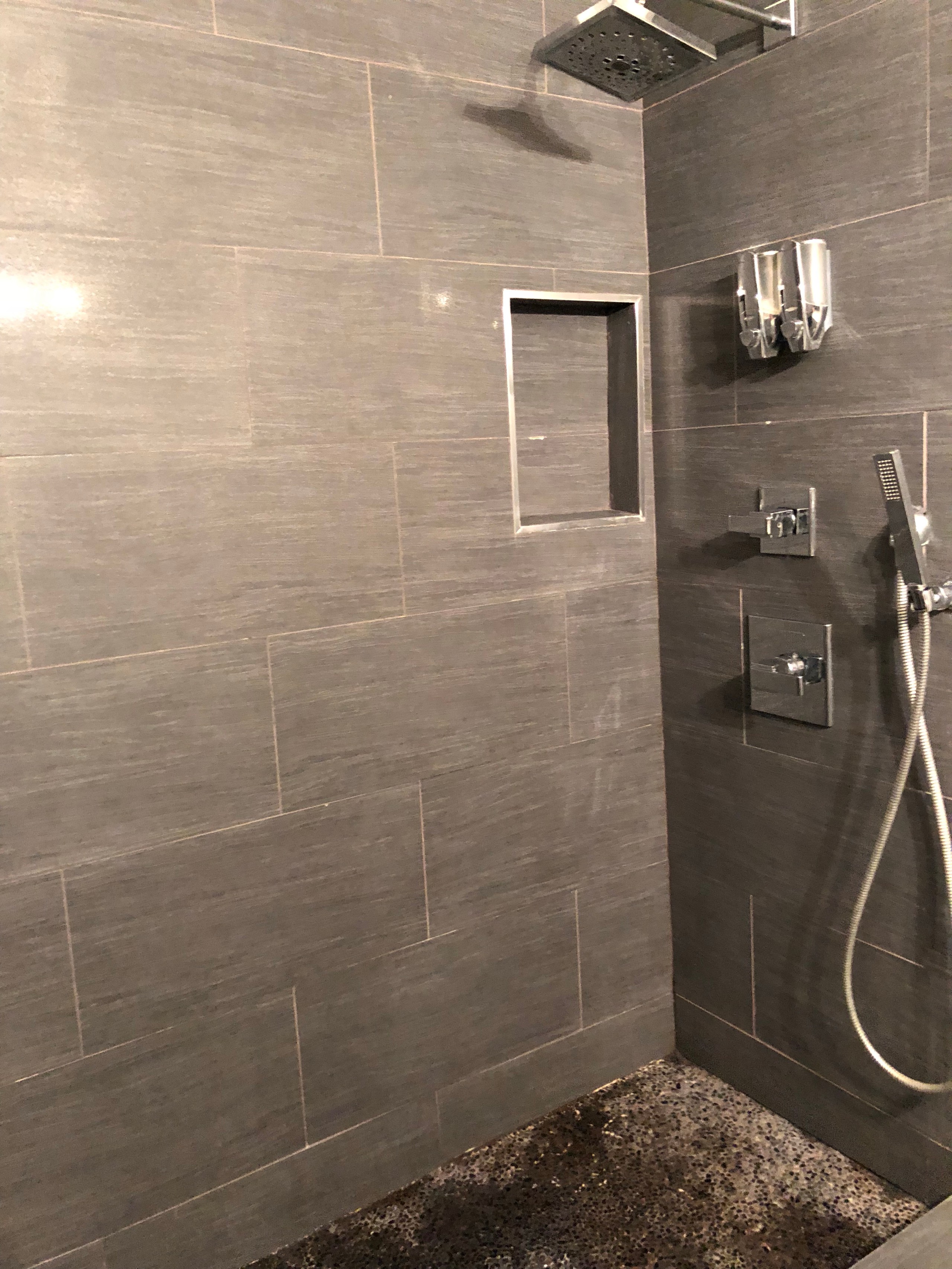 Gray Stone transitional bathroom